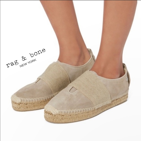 rag & bone Shoes - Rag & Bone Nina Suede Slip-On Espadrille